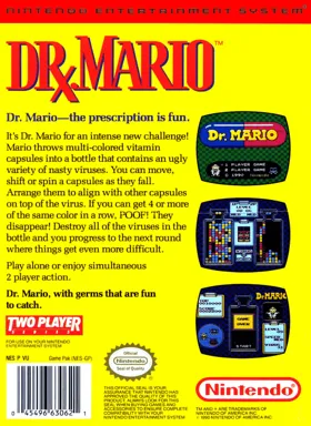 Dr. Mario (Japan, USA) (En) (Rev 1) box cover back